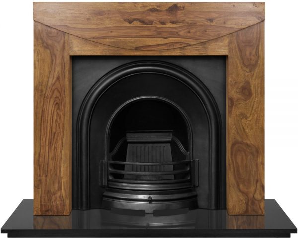 Celtic Arch Cast Iron Fireplace Insert - Image 2