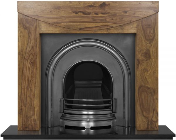 Celtic Arch Cast Iron Fireplace Insert - Image 4