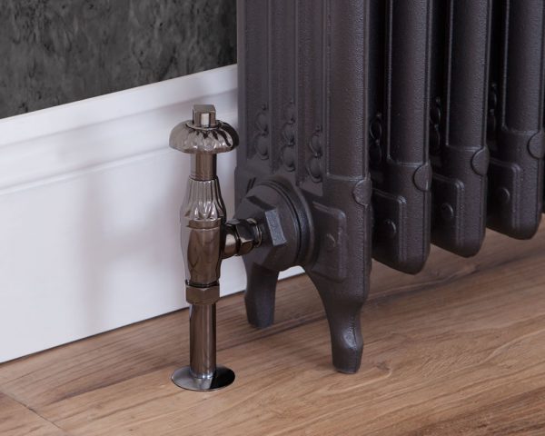 Crocus Wheel 15mm Inlet Thermostatic Radiator Valve (Black Nickel) - Image 4