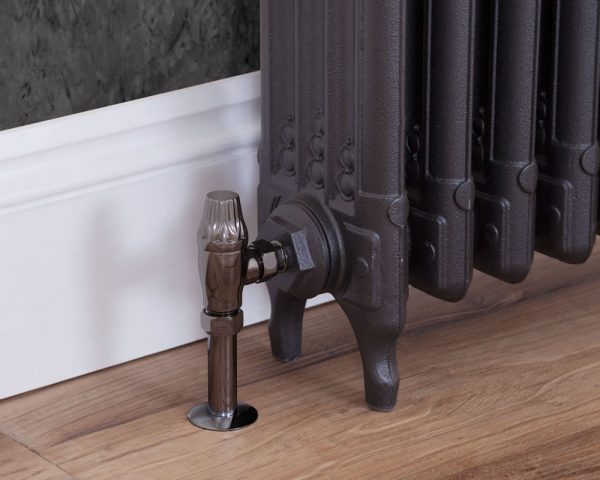 Crocus Wheel 15mm Inlet Thermostatic Radiator Valve (Black Nickel) - Image 3