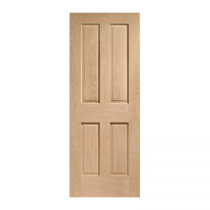 Victorian 4 Panel Solid Reclaimed Oak Doors