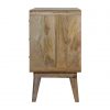 Hand Carved Mid Century Rattan Fine Oak Cabinet Sideboard - Image 9