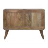 Hand Carved Mid Century Rattan Fine Oak Cabinet Sideboard - Image 10