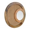 Hand Crafted Rattan Woven Round Mirror