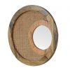 Hand Crafted Rattan Woven Round Mirror - Image 7