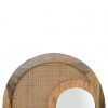 Hand Crafted Rattan Woven Round Mirror - Image 6