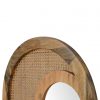 Hand Crafted Rattan Woven Round Mirror - Image 5