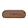 Hand Carved Wall Mounted Curved Chestnut Bedside Drawer - Image 4