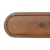 Hand Carved Wall Mounted Curved Chestnut Bedside Drawer - Image 7
