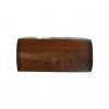 Hand Carved Wall Mounted Curved Chestnut Bedside Drawer - Image 10