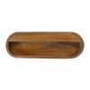 Hand Carved Wall Mounted Curved Chestnut Bedside Drawer - Image 2