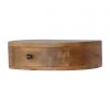 Hand Carved Wall Mounted Rounded Fine Oak Bedside Drawer - Image 6