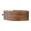 Hand Carved Wall Mounted Rounded Fine Oak Bedside Drawer - Image 10