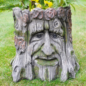'Man Of The Forest' Tree Stump Planter Pot