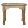 Hand Carved & Distressed Fine Oak Butterfly Dining Table - Image 3