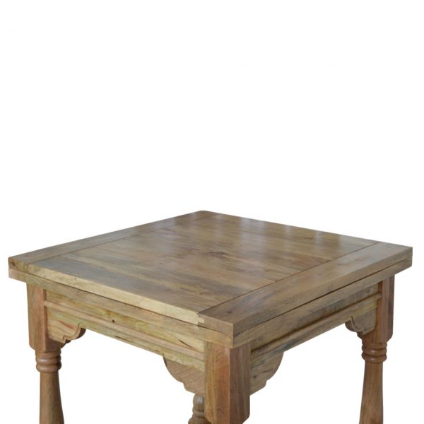 Hand Carved & Distressed Fine Oak Butterfly Dining Table - Image 10