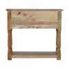 Hand Carved Country Farmhouse Fine Oak Console Table - Image 5