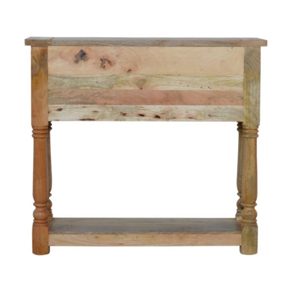 Hand Carved Country Farmhouse Fine Oak Console Table - Image 5