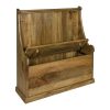 Hand Carved Fine Oak Church Monks Pew - Image 4
