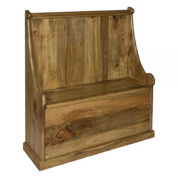 Hand Carved Fine Oak Church Monks Pew - Image 3