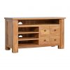 Hand Carved Country Rich Oak Media TV Unit (L) - Image 5
