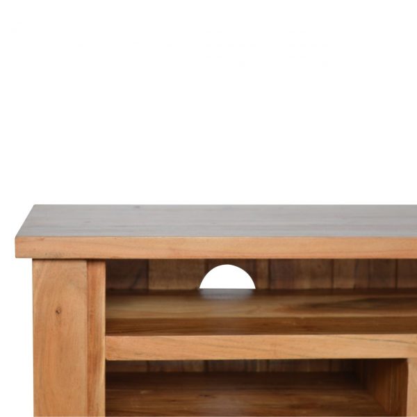 Hand Carved Country Rich Oak Media TV Unit (L) - Image 7