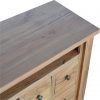 Hand Carved Country Rich Oak Media TV Unit (L) - Image 9