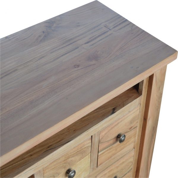 Hand Carved Country Rich Oak Media TV Unit (L) - Image 9