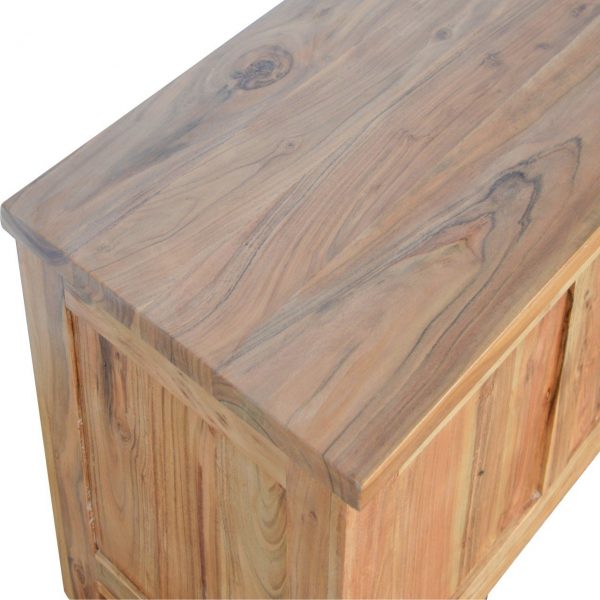 Handmade Country Fine Oak Ottoman - Image 7