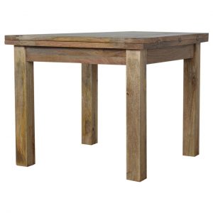 Hand Carved Natural Oak Butterfly (Seating 2 To 6) Dining Table