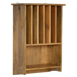 Hand Carved Fine Oak Wall Mounted Kitchen Plate Rack