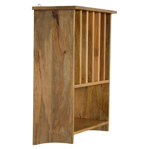 Hand Carved Fine Oak Wall Mounted Kitchen Plate Rack - Image 2