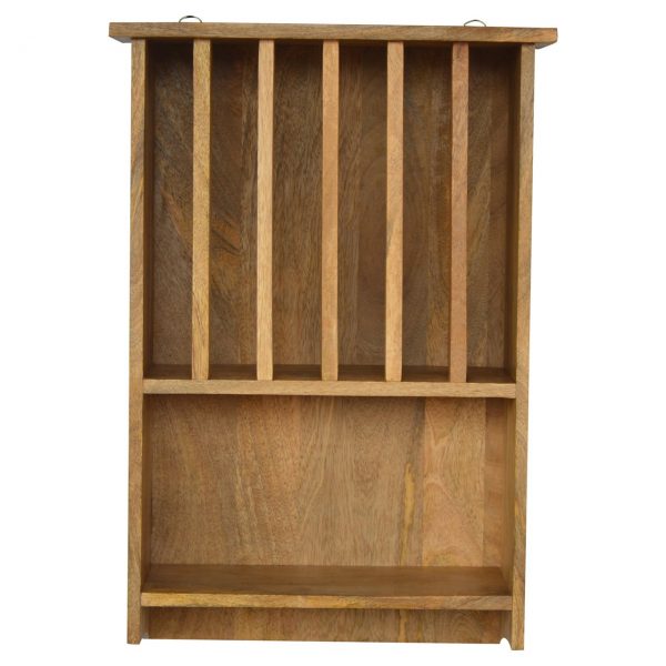 Hand Carved Fine Oak Wall Mounted Kitchen Plate Rack - Image 4
