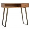 Hand Crafted Mid Century Industrial Fine Oak Writing Desk - Image 6