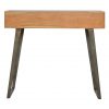 Hand Crafted Mid Century Industrial Fine Oak Writing Desk - Image 3