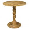 Large Handmade Country Style Fine Oak Tea Table With Turned Legs