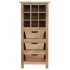 Hand Carved Fine Oak Kitchen Unit / Wine Rack
