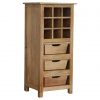 Hand Carved Fine Oak Kitchen Unit / Wine Rack - Image 3
