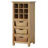Hand Carved Fine Oak Kitchen Unit / Wine Rack - Image 4