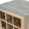 Hand Carved Fine Oak Kitchen Unit / Wine Rack - Image 5