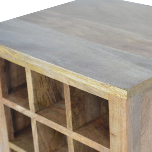 Hand Carved Fine Oak Kitchen Unit / Wine Rack - Image 5