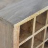Hand Carved Fine Oak Kitchen Unit / Wine Rack - Image 6