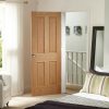 Victorian 4 Panel Reclaimed Solid Oak Internal Interior Unfinished Door - Image 6
